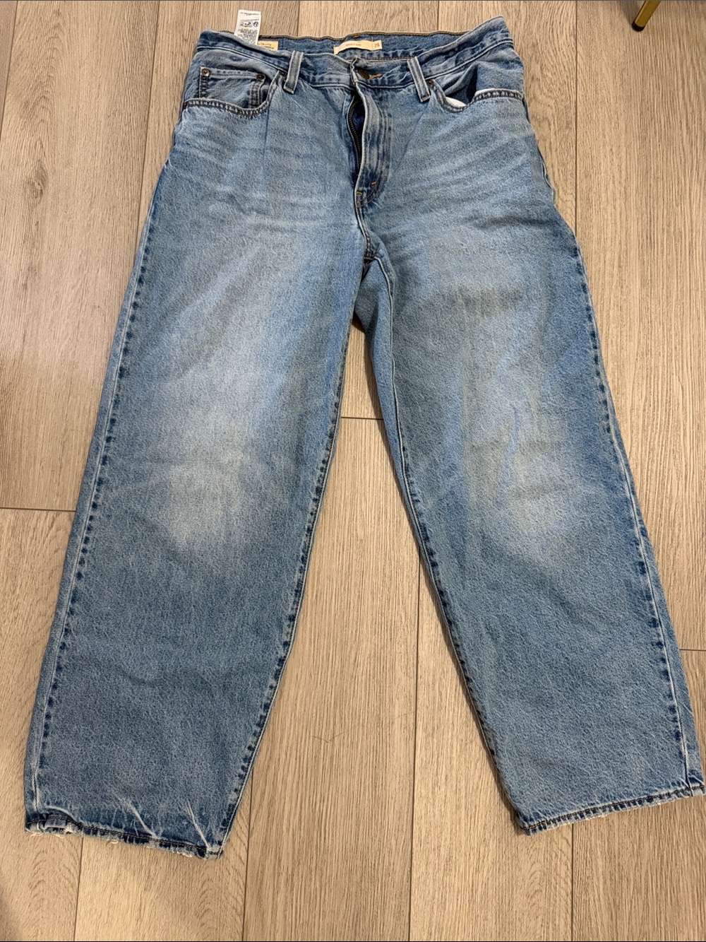 Levi's Men's Light Wash Relaxed Jeans baggy Dad style jeans